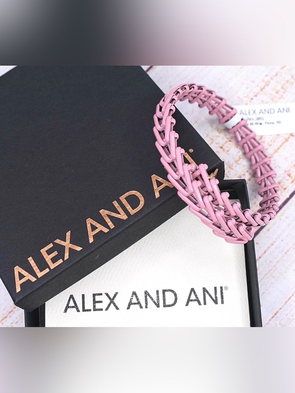 Alex and Ani Pink Braided Cord Bracelet Road to Romance